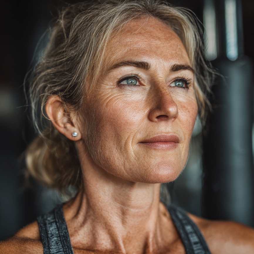 Активні літні люди займаються фітнесом